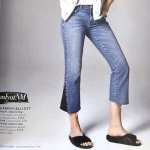 NWT Current Elliott TWOUM "The Kick" Jean Size 24 Neiman Marcus Exclusive $298